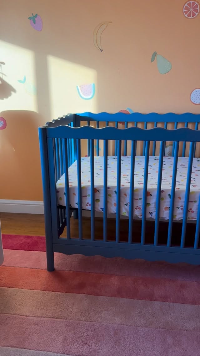 Instagram post by @bohofrisco for Babyletto. Caption reads: [...] love on the nursery and thank you to....