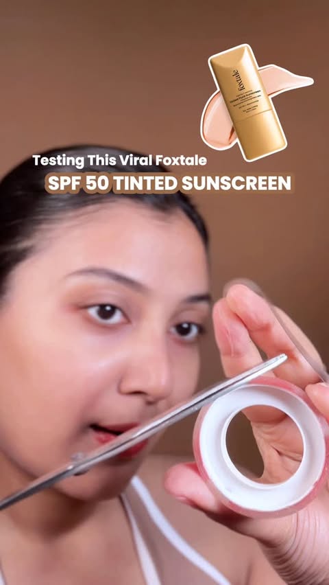 Instagram post by @_skinfluencee_ for Foxtale. Caption reads: Comment for the Link ✨

Skin tints, Foxtale tinted....