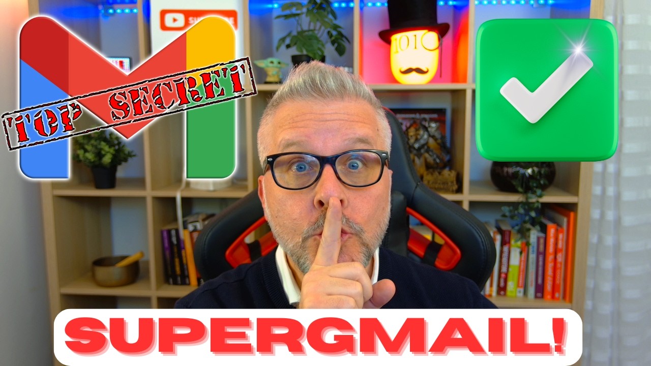 YouTube post by @gentiluomodigitale for NordPass. Caption reads: Gmail: The HIDDEN Trick That NO ONE Knows!.