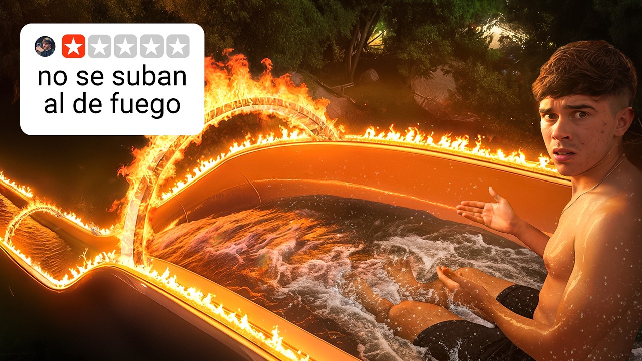 YouTube post by @FrancisOK for TripleTen. Caption reads: I Tried the Worst-Reviewed Water Parks.