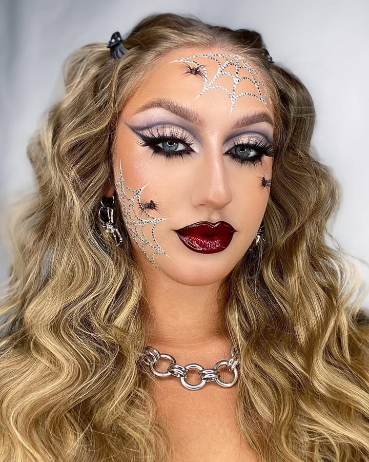 Instagram post by @katiefarhood for Boldface Makeup. Caption reads: [...] Stone Cold Fox Palette* @theboldfacemakeup....