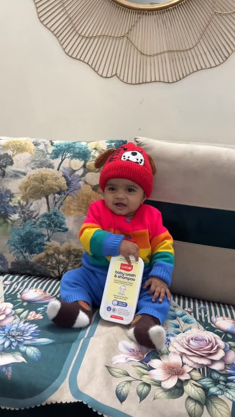 Instagram post by @monika_sikka20 for LuvLap. Caption reads: Every bath feels like a cuddle with LuvLap’s....