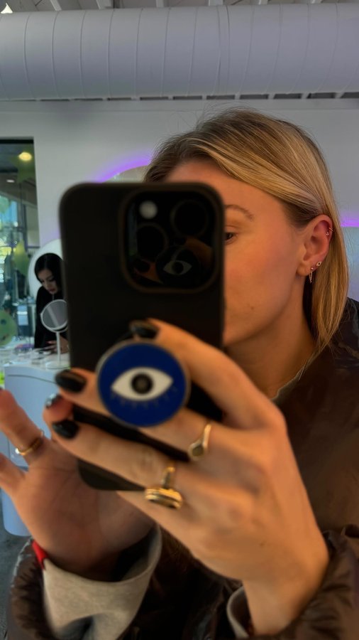 Instagram post by @al_weave for Studs. Caption reads: New year, new piercings. Stopped in at @studs for....