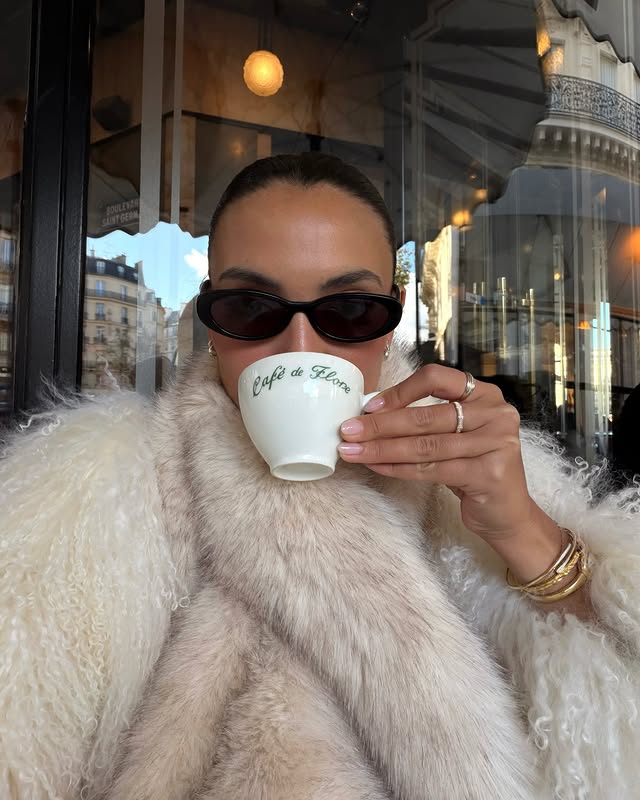 Instagram post by @wendyswan for Meotine. Caption reads: December in Paris is becoming one of my favorite....