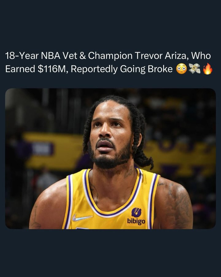 Instagram post by @sportsville for Sports Illustrated. Caption reads: Trevor Ariza, a former NBA champion who played 18....