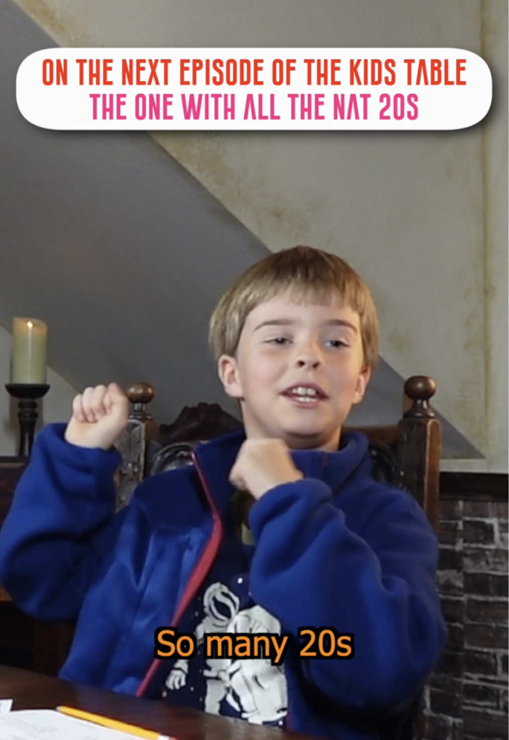 TikTok post by @thekidstablednd for 1985 Games. Caption reads: Jump into another exciting, kid-focused Dungeons &....