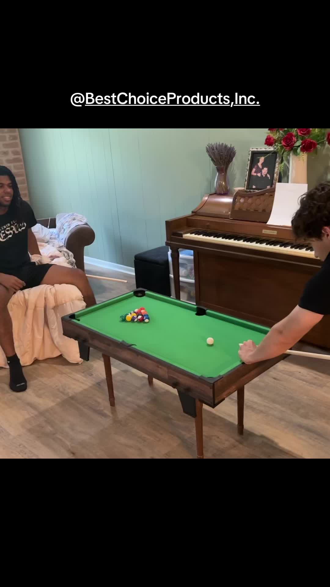 TikTok post by @jrvprodux for Best Choice Products. Caption reads: This game is so much fun!! And a very high quality....