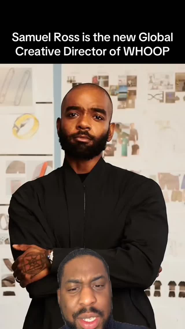 Instagram post by @_shawn_adams_ for WHOOP. Caption reads: WHOOP has announced a multiyear global creative....