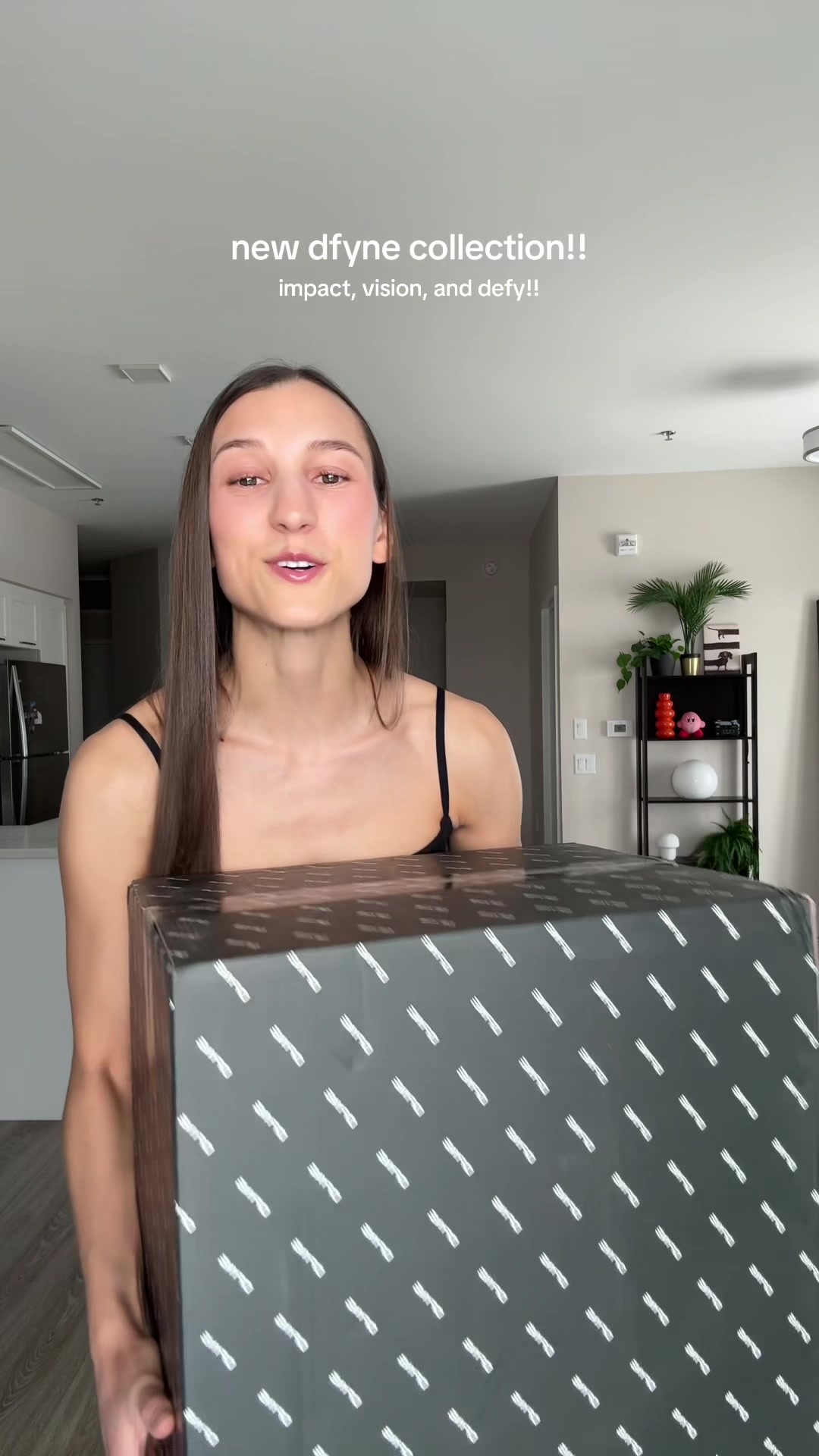 TikTok post by @kailen_fit for DFYNE. Caption reads: new year, new dfyne!! starting off strong with an....