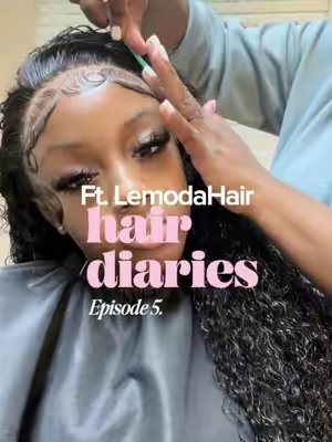 TikTok post by @destiny_janay6 for Lemoda Hair. Caption reads: [...] with me to my hair appointment ft. @Lemoda....