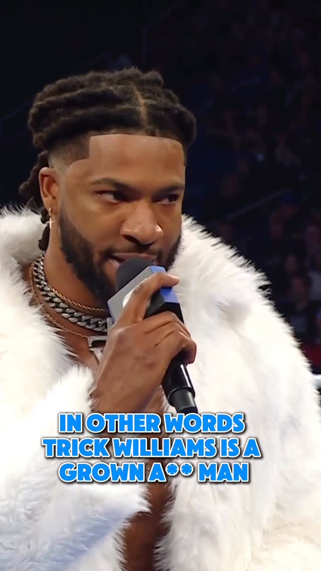 Instagram post by @trickwilliams_wwe for WWE. Caption reads: @trickwilliams_wwe’s making his presence known on....