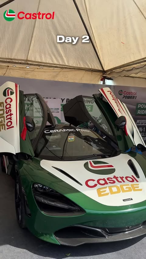 Instagram post by @elite_octane_inc for Castrol. Caption reads: Day 2 and the throttle just got louder!
Engines....