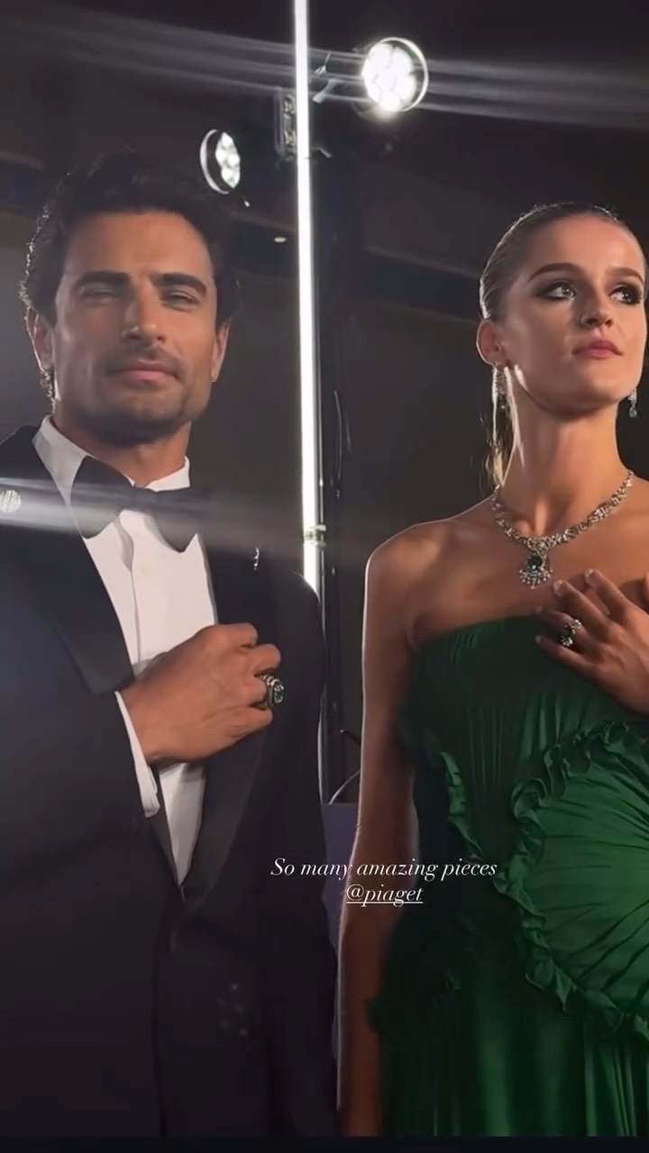 Instagram post by @ichelles for Piaget. Caption reads: an honor @piaget 💎✨ merci @five25models....