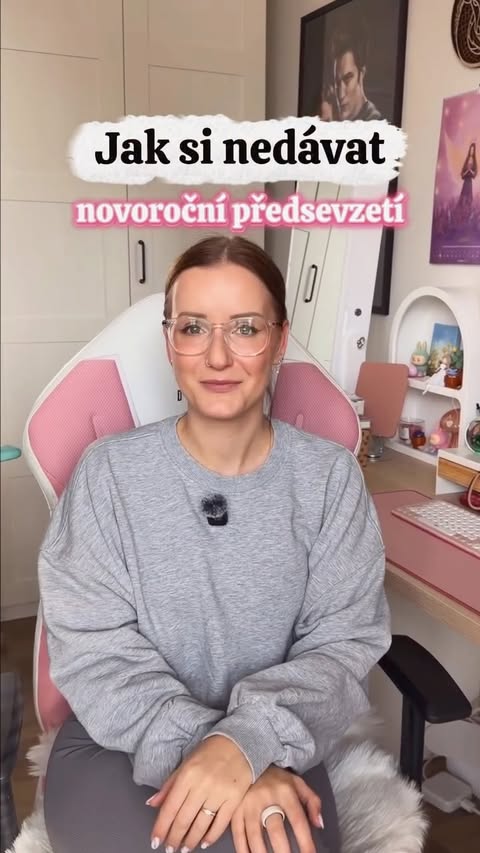 Instagram post by @zivotslusy for BrainMarket.cz. Caption reads: Jaké je vaše předsevzetí? 😁 Novoroční předsevzetí....