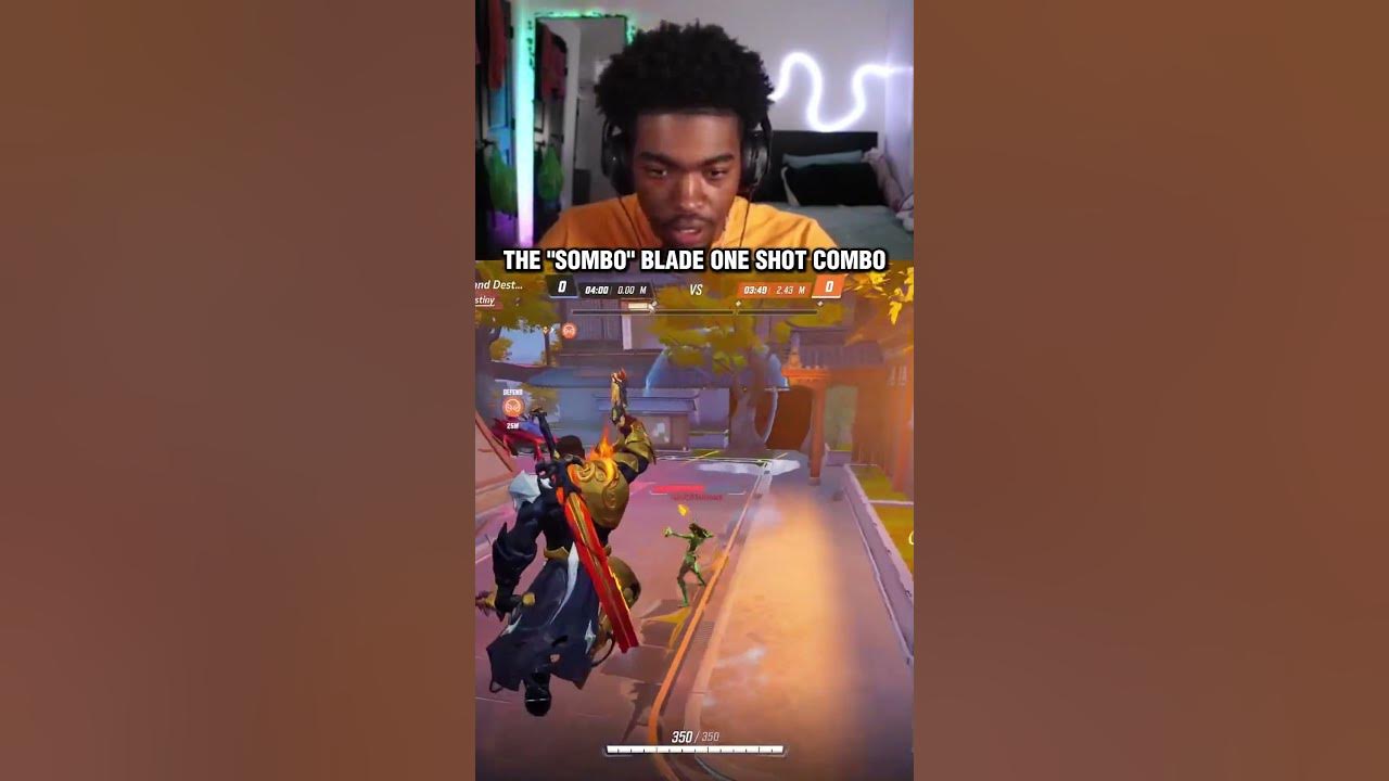 YouTube post by @Somjuu for G FUEL. Caption reads: BLADE ONE SHOT COMBO! #marvelrivals.