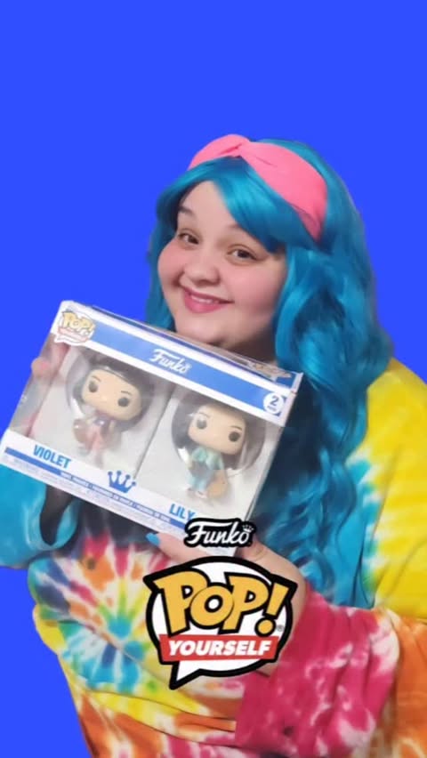 Instagram post by @therainbowfamilyfun for Funko. Caption reads: Shrink down you and your loved one to Funko POP!....