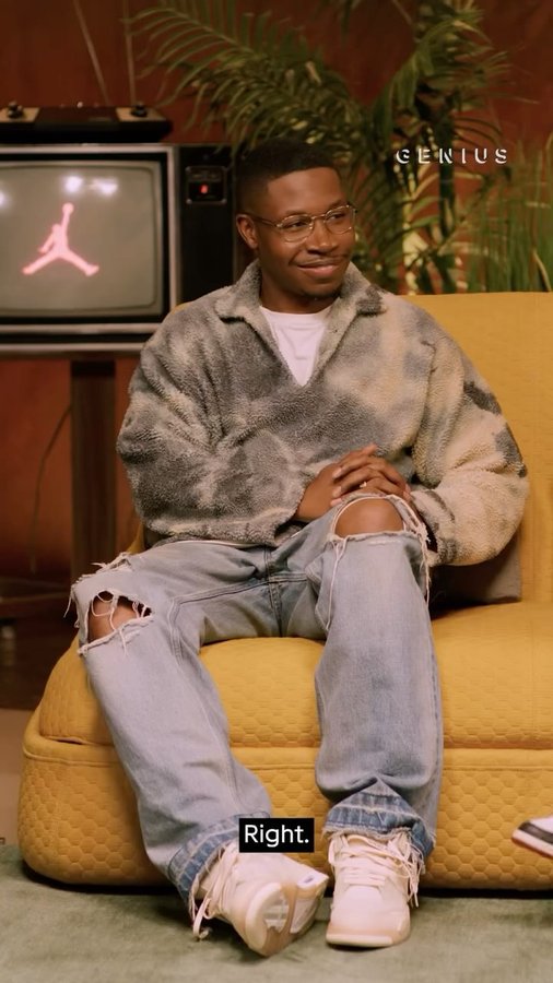 Instagram post by @brandonjinx for Genius. Caption reads: [...] Jordan’s impact past and present for....