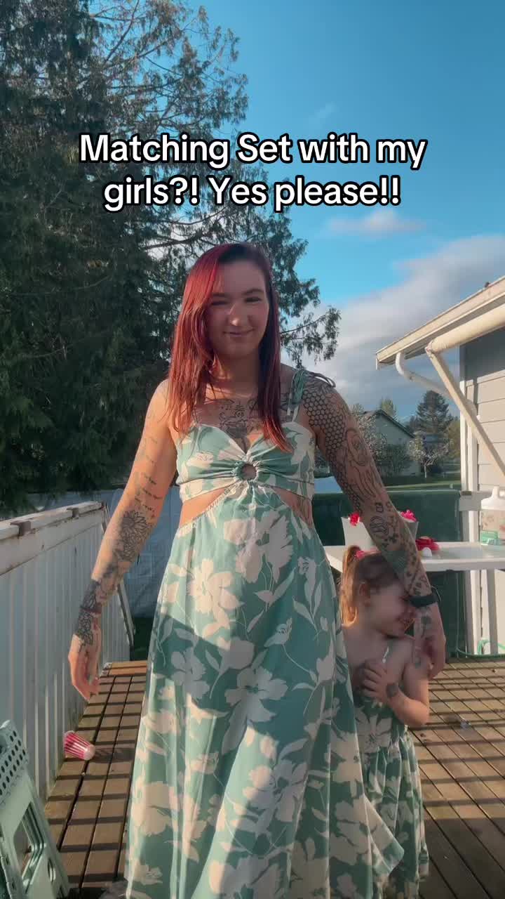 TikTok post by @madiroseofficial for PatPat. Caption reads: PatPat has the CUTEST matching outfits! I got....