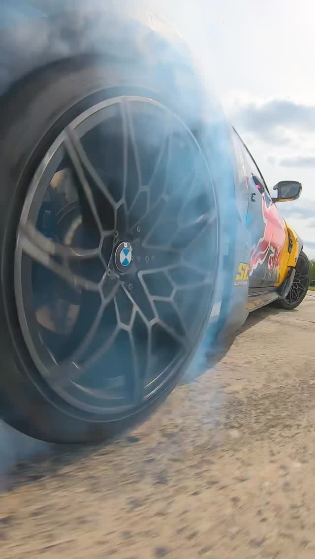 Instagram post by @redbulldriftbrothers for Red Bull. Caption reads: [...] #g87 #bmwm #m4 #g82 #tandem #redbull....
