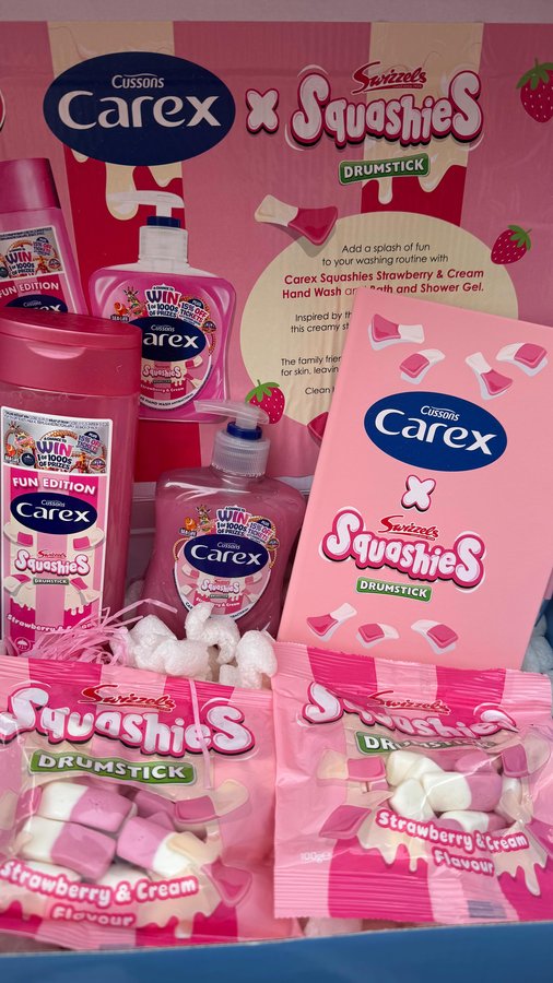 Instagram post by @char_and_lucieraes_life_xx for Carex. Caption reads: Carex x Squashies Drumstick 

#AD 

Add a splash....