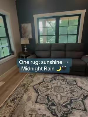 TikTok post by @randawalsh for Lahome. Caption reads: [...] rug era and I’m not mad about it 🌙🖤@lahome....