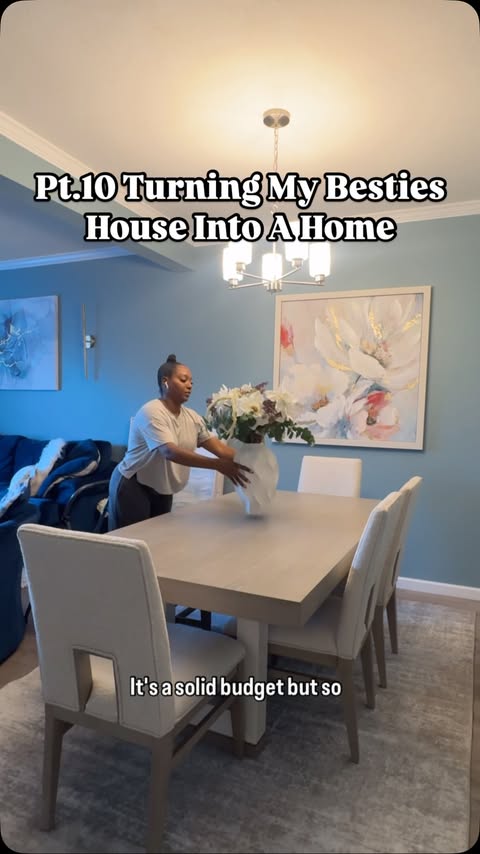 Instagram post by @duchess.lifestyle for Burlington. Caption reads: Pt.10 Turning My besties House Into A Home while....