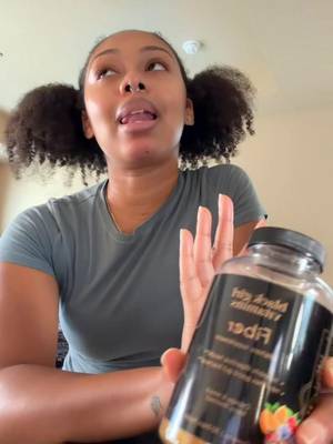 TikTok post by @thealmondxmilk for Black Girl Vitamins. Caption reads: @OfficialBGV 😋!!.
