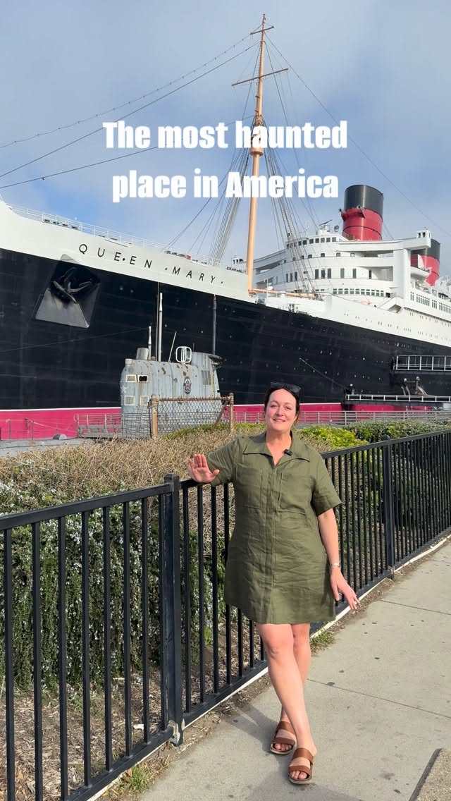 Instagram post by @adele_barbaro for Visit California. Caption reads: Would you dare stay the night on the most haunted....