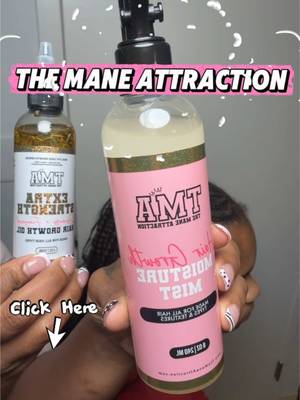 TikTok post by @kiki_with_keke for The Mane Attraction. Caption reads: [...] edges, or get some length go get the Mane....