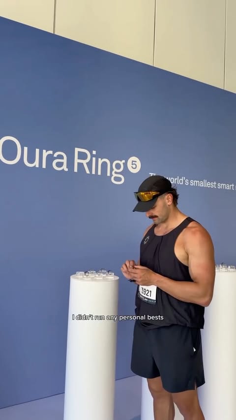Instagram post by @everettjosh_ for Oura. Caption reads: Post Race Recovery with @ouraring Over the next....