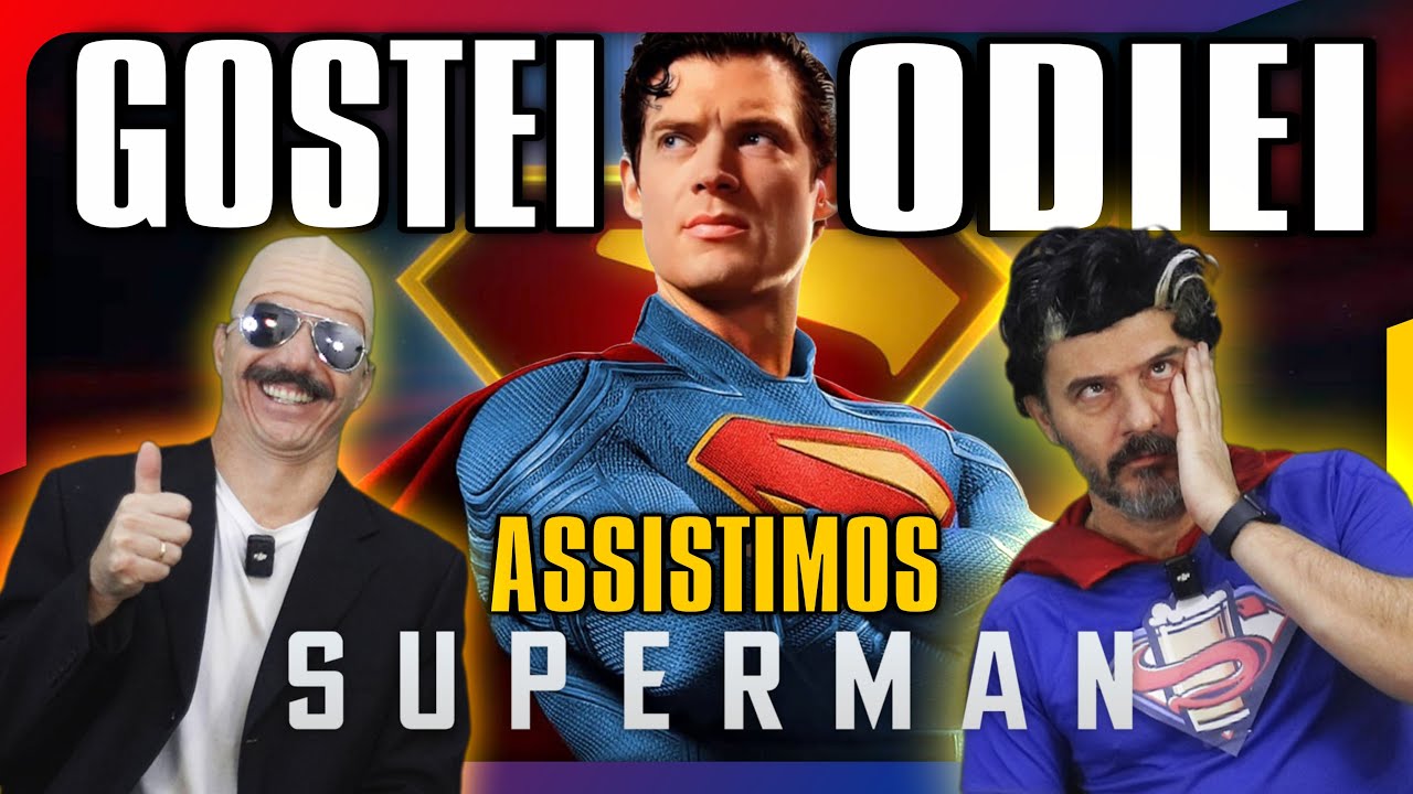 YouTube post by @irmaospiologo for PicPay. Caption reads: 🦸‍♂️ WE WATCHED SUPERMAN and we were DIVIDED:....