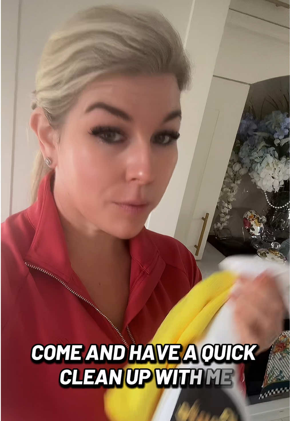TikTok post by @meganslife33 for Genie Clean. Caption reads: [...] #cleanwithme #tiktokmademebuylt @Genie Clean....
