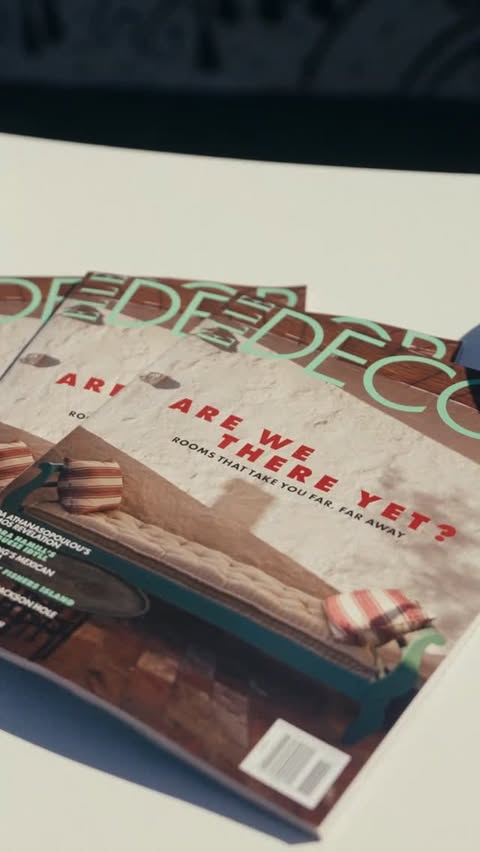 Instagram post by @luisfern5 for ELLE DECOR. Caption reads: #ad At Miami Art Week, a new dialogue between....