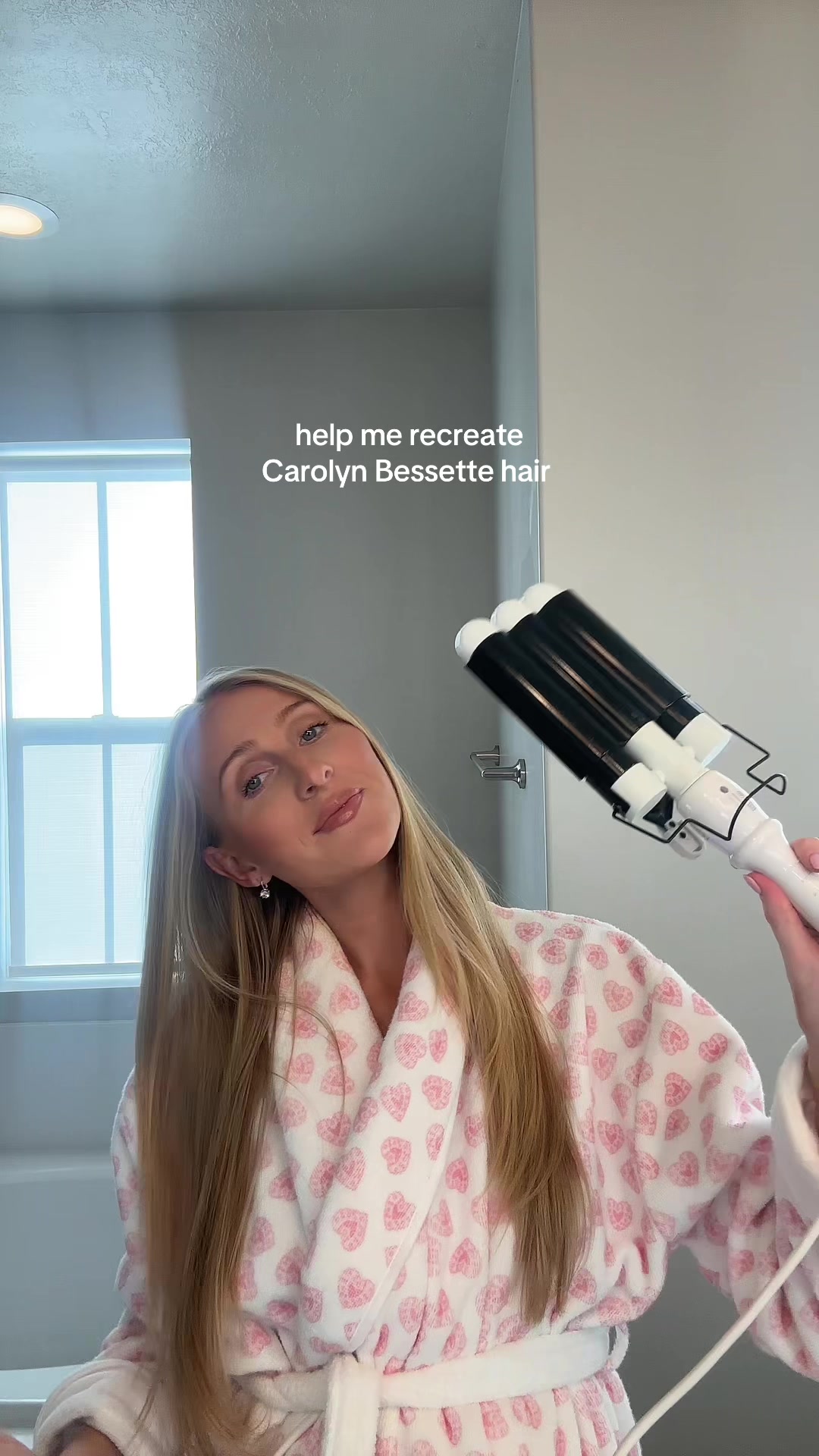 TikTok post by @paaigemorris for BondiBoost. Caption reads: Using my fav @BondiBoost wave wand ofc [...].