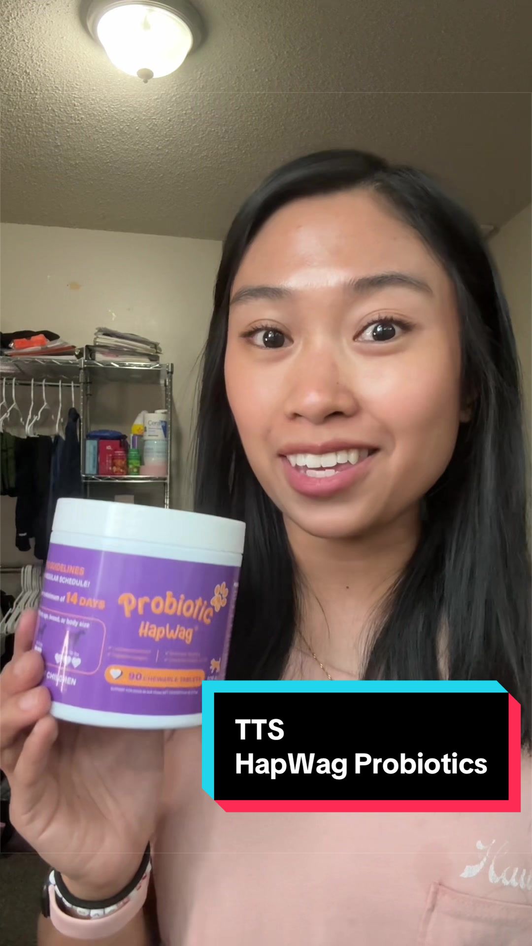 TikTok post by @misspaolasal for Hapwag Pets. Caption reads: @HAPWAG PETS is one of those supplements my dog....