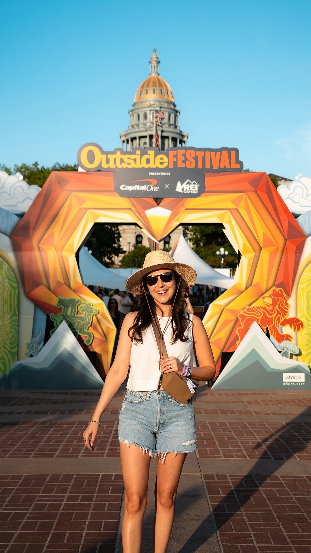 Instagram post by @reneeroaming for Capital One. Caption reads: Such a fun weekend! #CapitalOnePartner Outside....