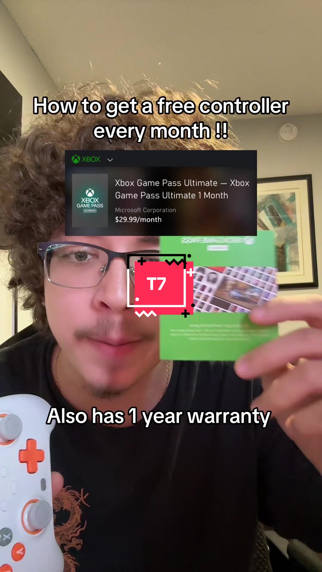 TikTok post by @cookiingeasyt3 for GameSir. Caption reads: This deal is crazy @GameSir Official US [...].