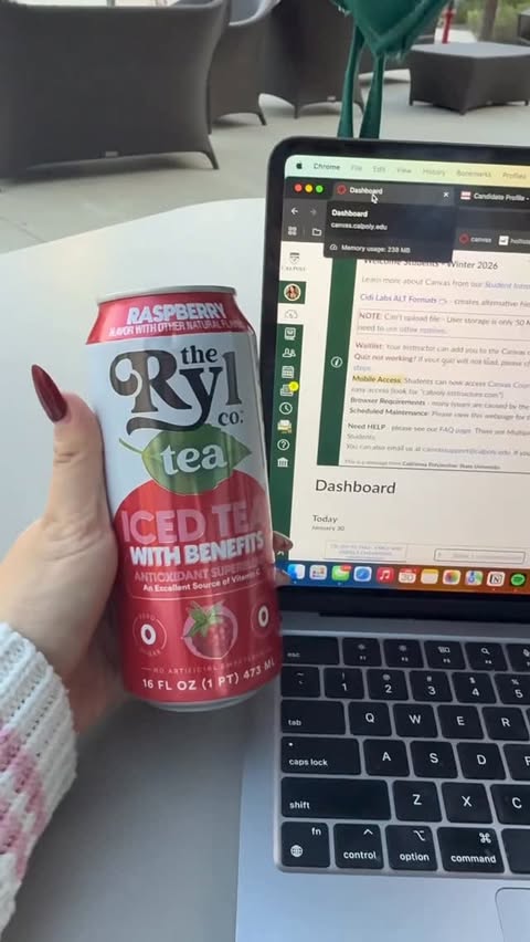 Instagram post by @illuminatemichelle for Ryl Tea. Caption reads: #ad @therylcompany getting through my study....