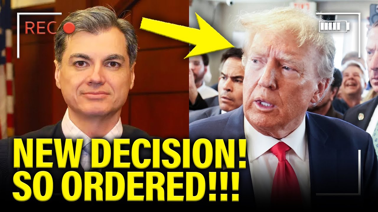 YouTube post by @MeidasTouch for Mack Weldon. Caption reads: Trump NY Criminal Case gets EMERGENCY UPDATE.