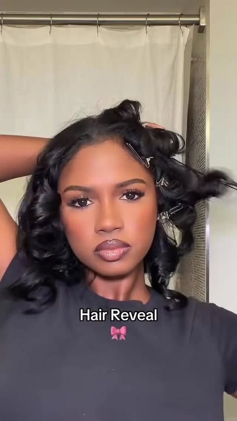 Instagram post by @brittanysky for T3 Micro. Caption reads: Hair reveal! These were the results from that....