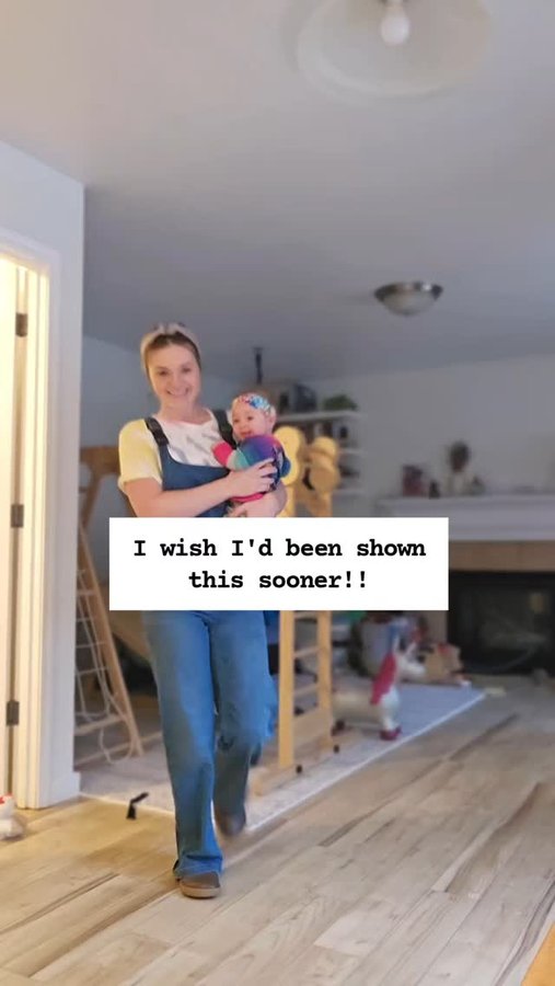 Instagram post by @letstalkbabywearing for The Mumsie. Caption reads: I wish I had known about these with my first.....
