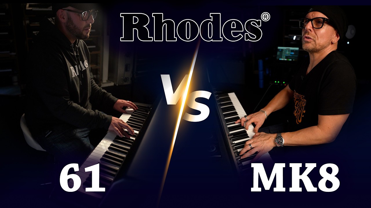 YouTube post by @Doctormix for Reverb. Caption reads: Rhodes Vs Rhodes: I Had to Try This….