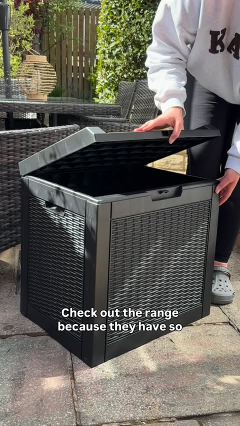 Instagram post by @home.on.the.glade for YITAHOME. Caption reads: [...] I spotted this 118L storage box from....
