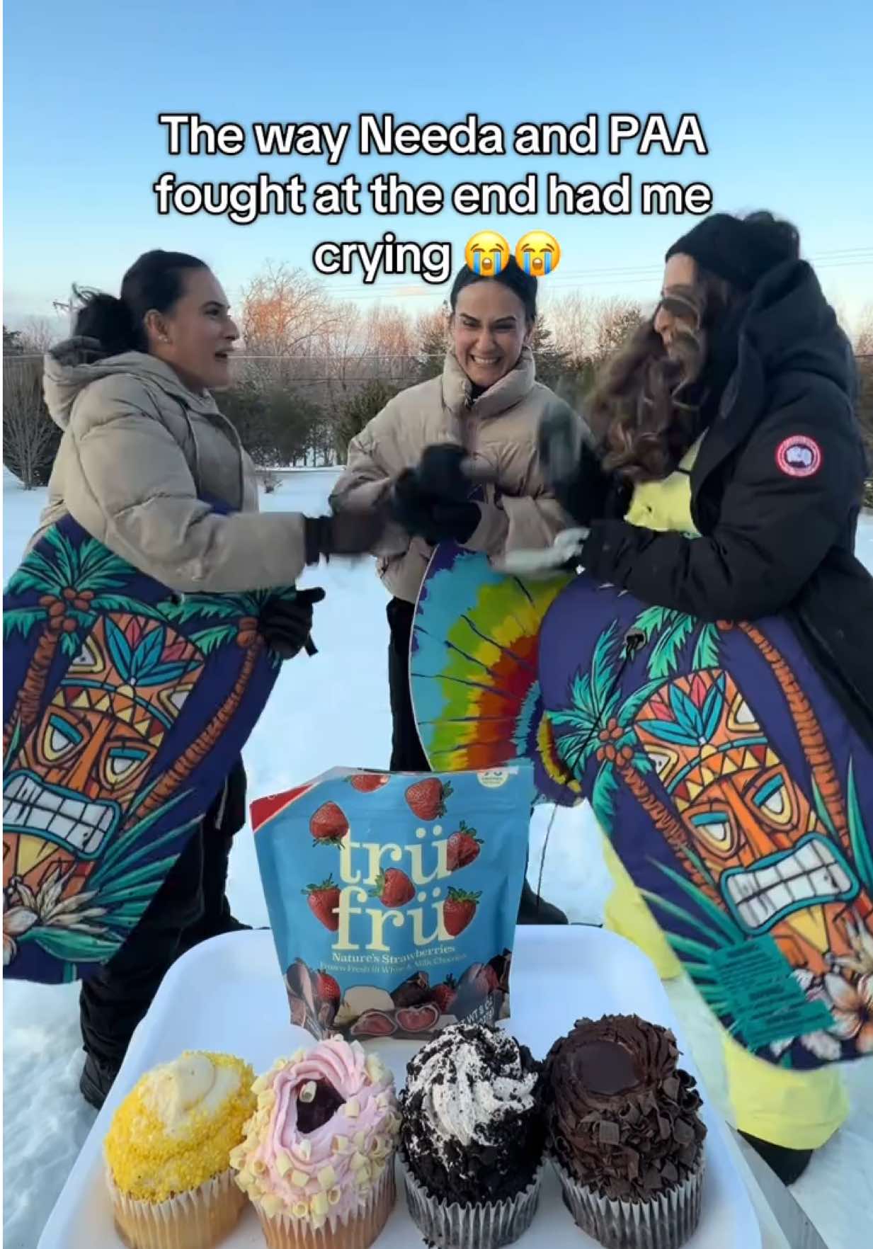 TikTok post by @sistersisterzz for Tru Fru. Caption reads: [...] @moona___moona just ate 😂 @Trü Frü....