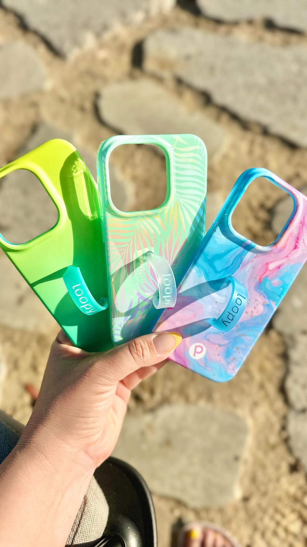 Instagram post by @thehappiestclubonearth for LoopyCases. Caption reads: New phone, who dis? 📱 

🤪 Actually, it’s the....