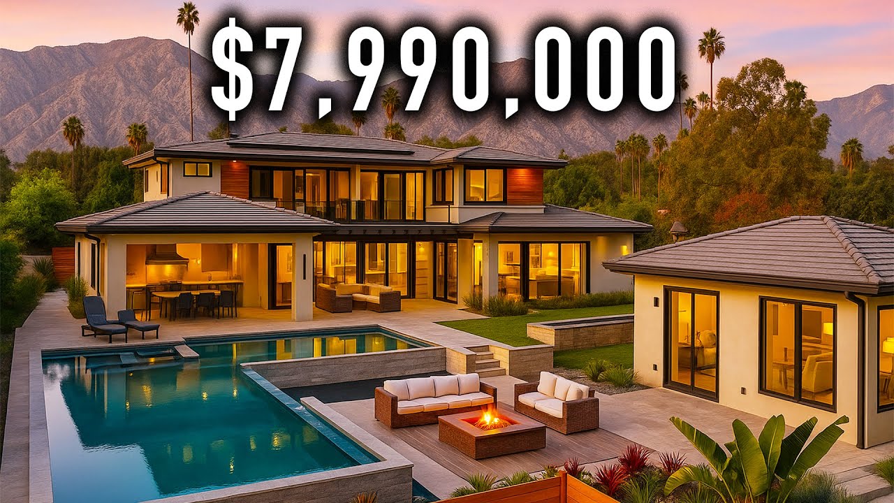 YouTube post by @DarrenKriz for Fiverr. Caption reads: Touring the BEST Home in Los Angeles Under $8....