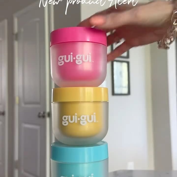 Instagram post by @bright_little_brains for MooseToys. Caption reads: Meet Gui Gui — the cutest new slime from....