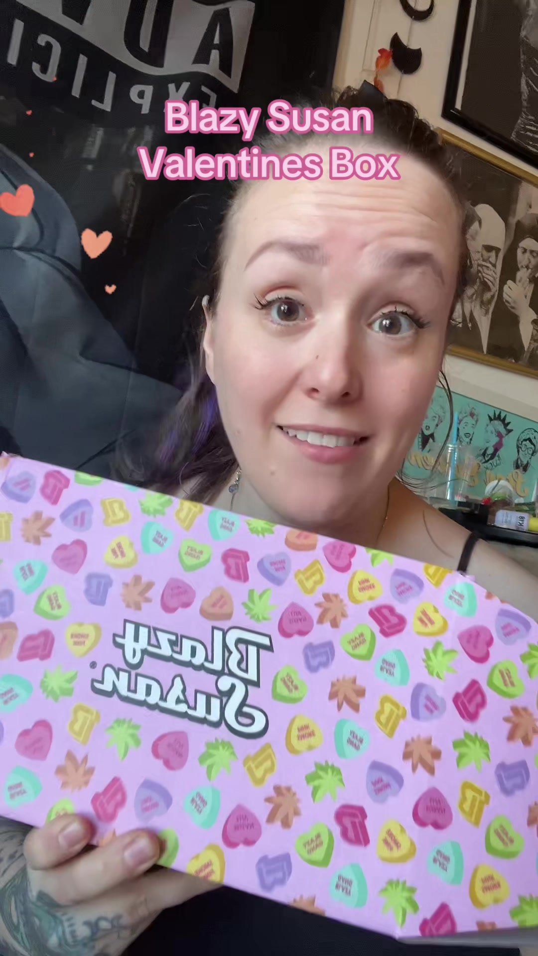TikTok post by @tessa420_ for Blazy Susan. Caption reads: @Blazy Susan #valentines #valentinesday #gardentok....