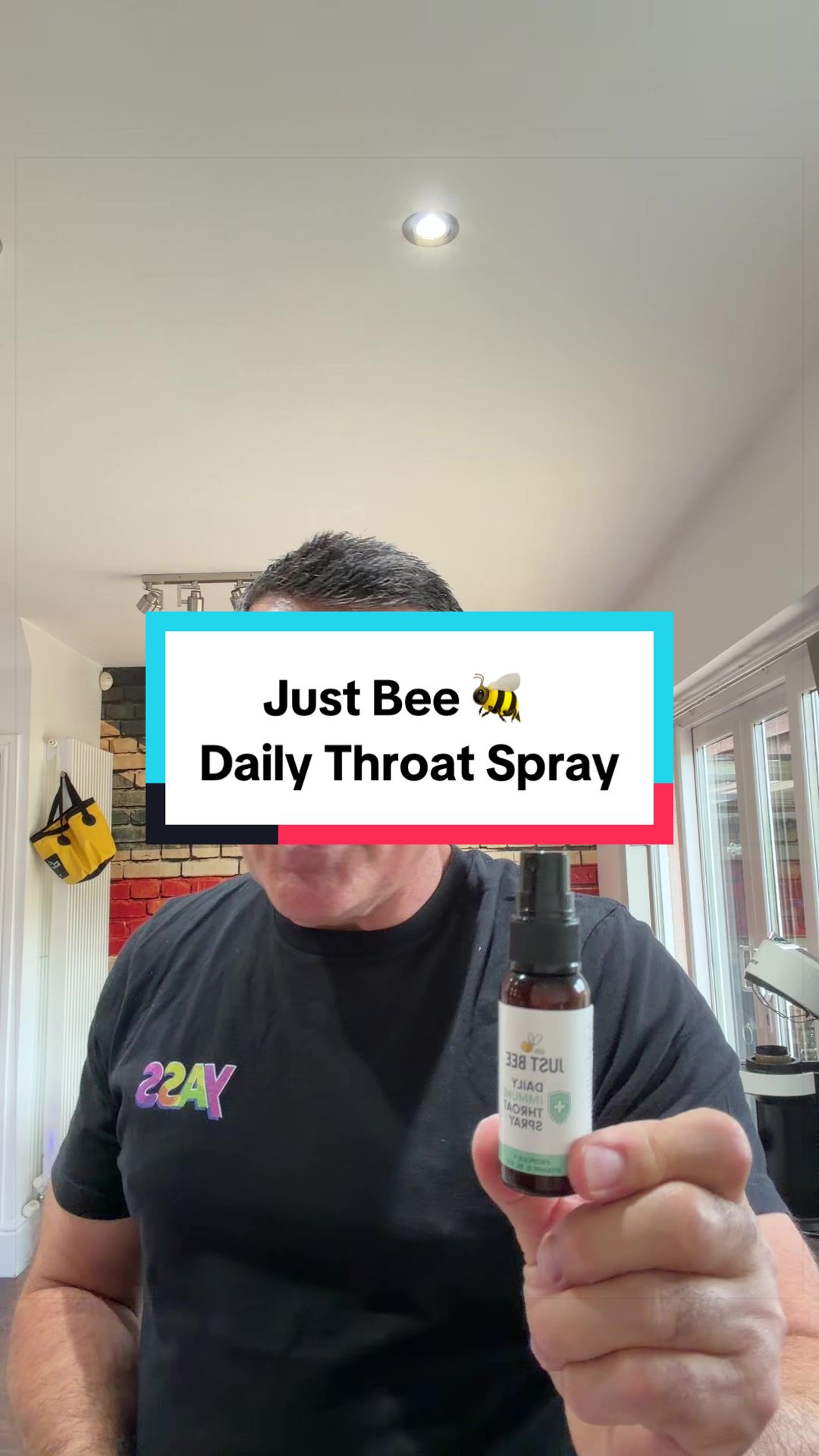TikTok post by @kevreviews4u for Just Bee Honey. Caption reads: #hayfever @Just Bee Honey #honey #propolis.