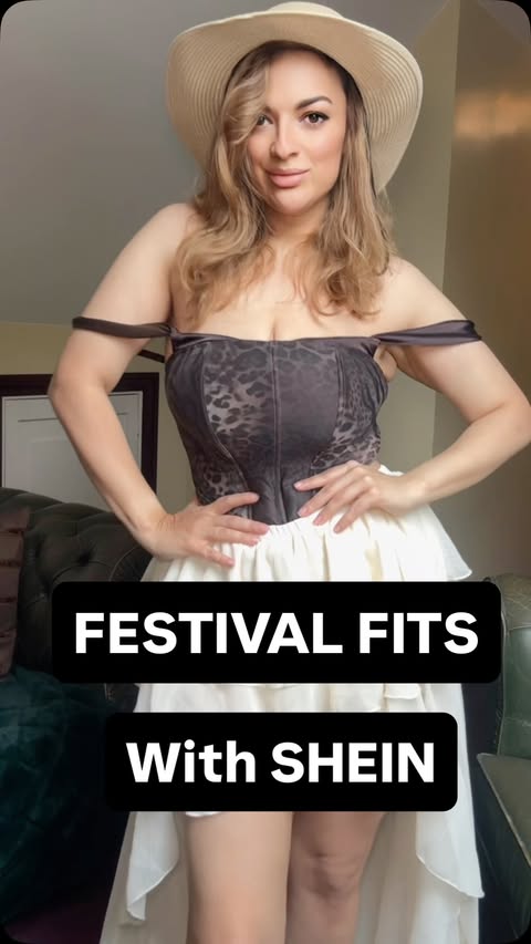 Instagram post by @misschanteller for Sintillate Talent. Caption reads: [...] #SHEINFestivalSzn #SHEINtrends #ad....